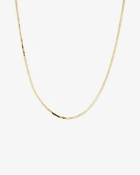 45cm (18”) 2mm-2.5mm Width Herringbone Chain 10kt Yellow Gold
