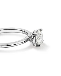 Bague Solitaire avec Diamant Rond Brillant de 0,70 Carat TW en Or Blanc 18 kt