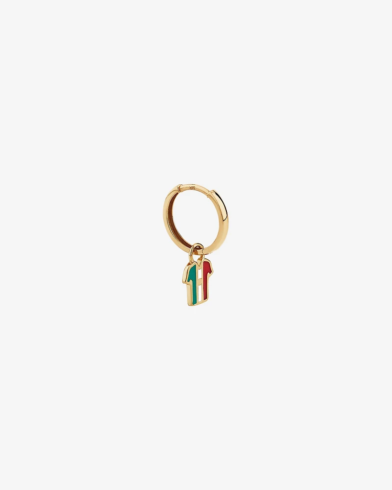 Mexico Jersey Earring Charm in 18Kt Vermeil