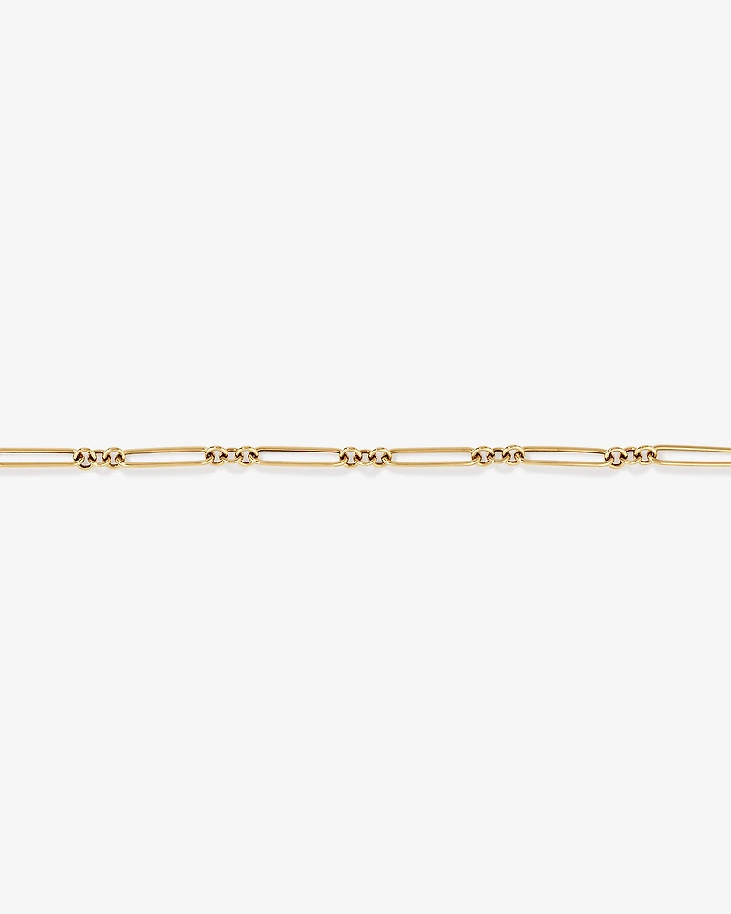 Paperclip 3 and 1 Bracelet in 10kt Yellow Gold