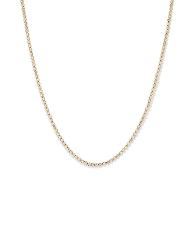 4.00 Carat TW Laboratory-Grown Diamond Tennis Necklace set in 10kt Yellow Gold