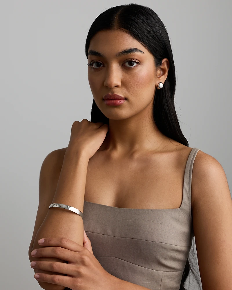 Jonc rond solide 65 mm (2,56") largeur 8 mm en argent sterling