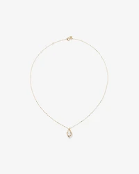 Lume Lab Marquise Pendant with 0.50 Carat TW of Laboratory-Grown Diamond in 10kt Yellow Gold