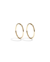 16mm Sleepers in 10kt Yellow Gold