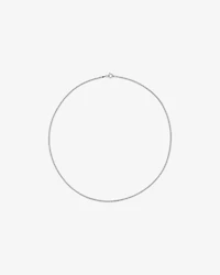 60cm (17") 2.1mm Width Solid Diamond Cut Curb Chain in 10kt Gold