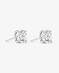 3,00 carats TW Boucles d’oreilles solitaires en diamants cultivés en laboratoire en or blanc 14 carats