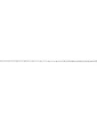 19cm (7.5") 1.5mm Width Fine Ball Station Chain Bracelet in Sterling Silver