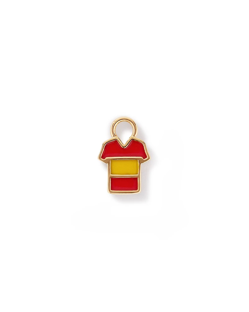 Spain Jersey Earring Charm in 18Kt Vermeil
