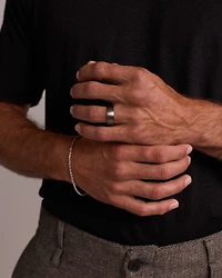 8mm Brushed Dome Wedding Band in Tantalum