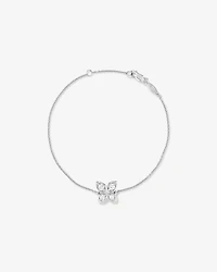 Cubic Zirconia Butterfly Bracelet in Sterling Silver