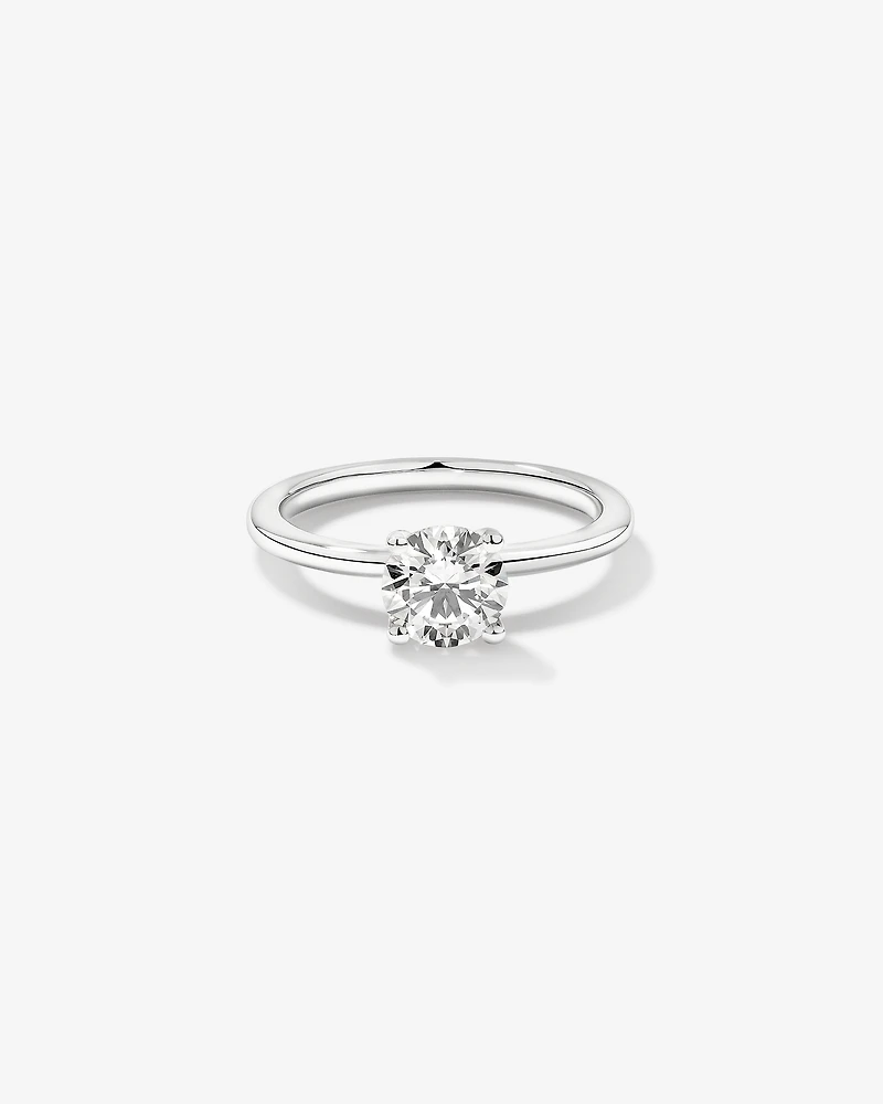 Carat TW Round Brilliant Solitaire Ring 18kt White Gold