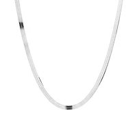 50cm (20") 4.5mm-5mm Width Herringbone Chain In Sterling Silver