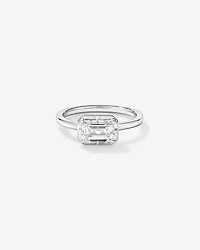 1.50TW Emerald Cut Laboratory-Grown Diamond Solitaire Ring 14kt Gold