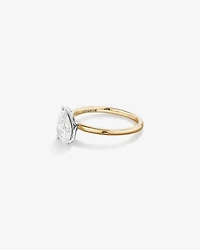 1.25 Carat TW Pear Laboratory-Grown Diamond Solitaire Engagement ring 14kt Yellow and White Gold