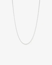 55cm (22") 3mm-3.5mm Width Oval Belcher Chain in Sterling Silver