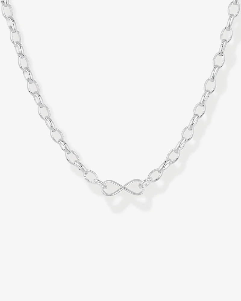Infinity Belcher Chain in Sterling Silver