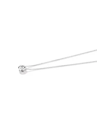 Lume Lab Round Pendant with 0.10 Carat TW of Laboratory-Grown Diamonds in Sterling Silver
