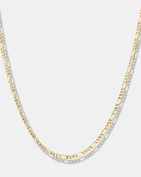 60cm (24") 2.5mm-3mm Width Hollow Figaro Chain in 10kt Yellow Gold