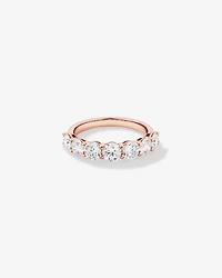2.00 Carat TW Round Brilliant Laboratory-Grown Diamond Wedding Ring in 14kt Rose Gold