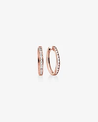 Huggie Earrings with 0.50 Carat TW of Diamonds 10kt Rose Gold