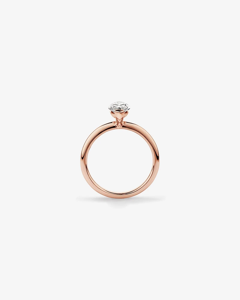 1.25 Carat TW Marquise Laboratory-Grown Diamond Solitaire Engagement Ring in 14kt Rose Gold