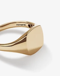 Square Signet Ring in 10kt Yellow Gold