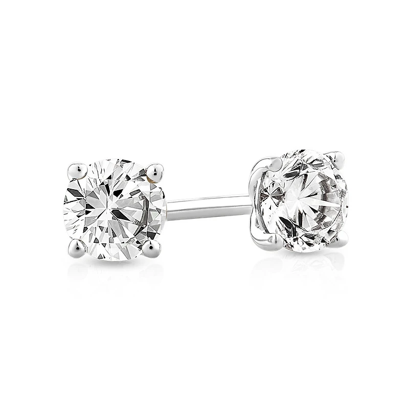 Carat TW Diamond Solitaire Stud Earrings 18kt Gold