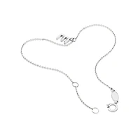 19cm (7.5") E Initial Bracelet in Sterling Silver
