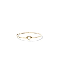 Open Heart Bangle in 10kt Yellow Gold
