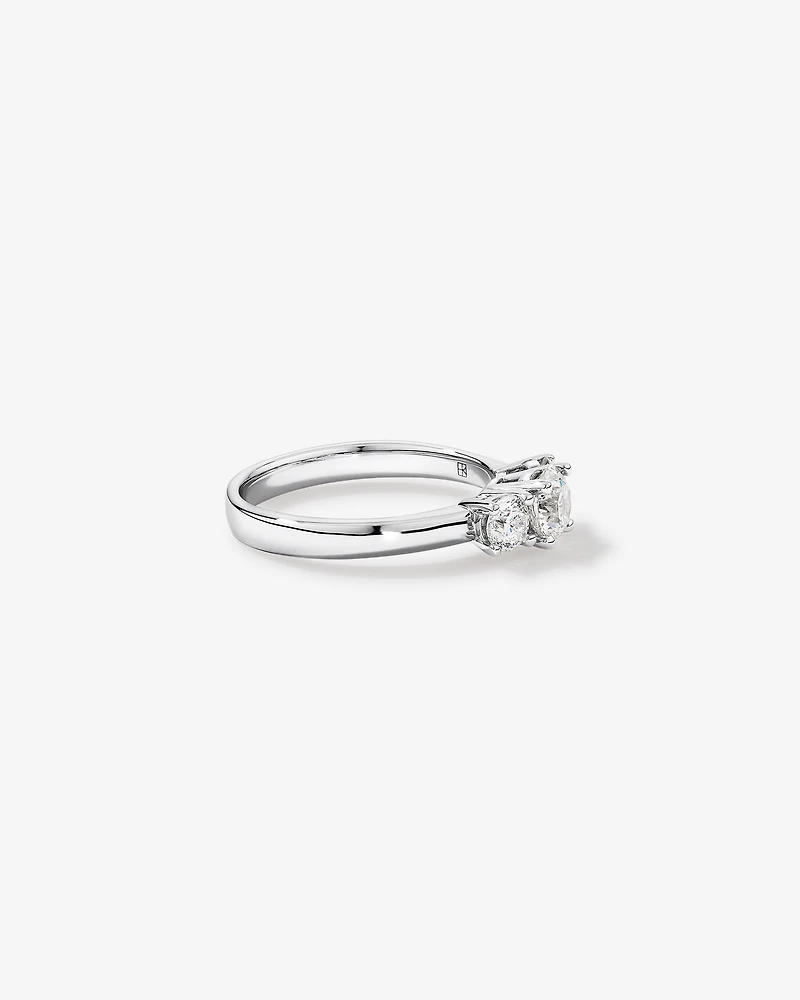 Bague en or blanc 14 carats avec diamants Signature 101 de 1,00 carat TW