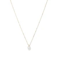 Cultured Freshwater Pearl and Diamond Pendant in 10kt Yellow Gold
