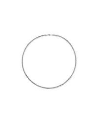 55cm (22") 5.35mm Width Miami Curb Chain Necklace in Sterling Silver