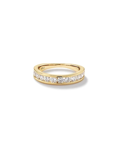 1.00 Carat TW Channel Set Round Brilliant Laboratory-Grown Diamond Wedding Ring 14kt Yellow Gold