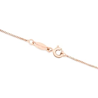 45cm (18") Box Chain in 10kt Rose Gold