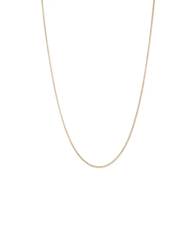50cm (20") 1.96mm Width Semi Solid Curb Chain in 10kt Yellow Gold