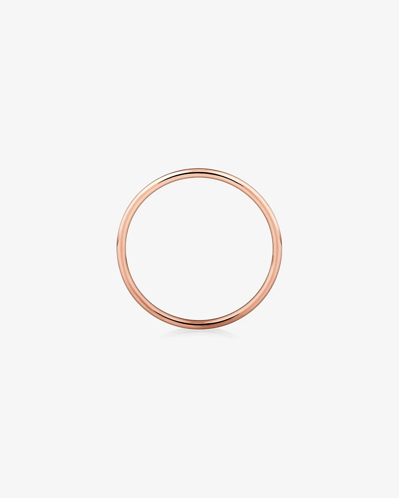 Bague unie en or jaune 10 K