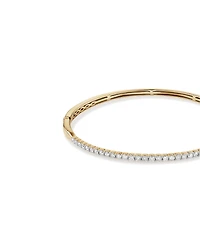 Bangle With 1 Carat TW Of Diamonds In 10kt Yellow Gold