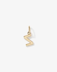 Letter Z Initial Pendant in 10kt Yellow Gold