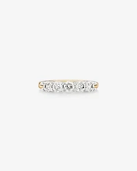 Evermore 5 Stone Wedding Band with 1 Carat TW of Diamonds in 14kt Yellow/White Gold