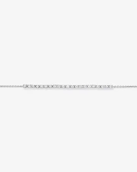 1.02TW Oval Lab Tennis Bracelet in Silver