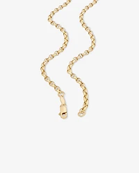 Chaîne belcher ovale de 55 cm en or jaune 10 K