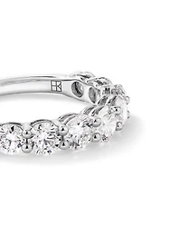 1.75 Carat TW Round Brilliant Laboratory-Grown Diamond Wedding Band in 14kt White Gold