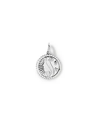Diamond Accent Virgo Zodiac Pendant in Sterling Silver