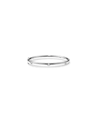 0.45 Carat TW Laboratory-Grown Oval Diamond Bangle in Sterling Silver