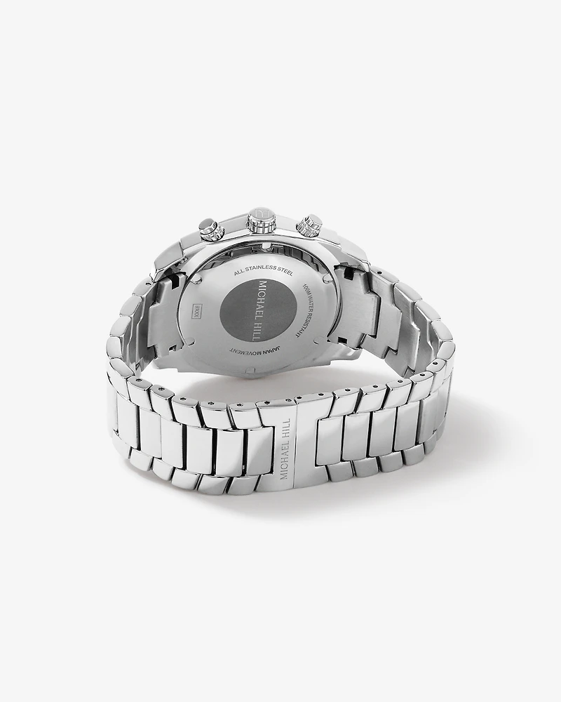 Men's Solar Chronograph Watch in Stainless Steel