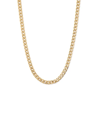 50cm (20") 8mm gourmette chaîne en 18ct Vermeil