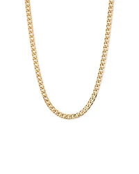 50cm (20") 8mm gourmette chaîne en 18ct Vermeil
