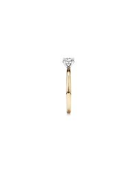 Bague de Fiançailles Solitaire en Diamant Rond Brillant 0,50 Carat TW Or Jaune et Blanc 14 kt
