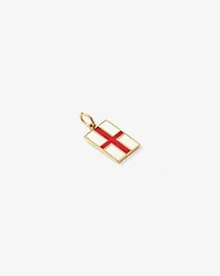 Pendentif du drapeau de l’Angleterre en 18 carots Vermeil
