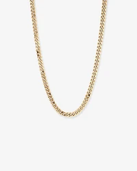 45cm (22") 9mm Width Semi Solid Diamond Cut Curb Chain in 10kt Yellow Gold